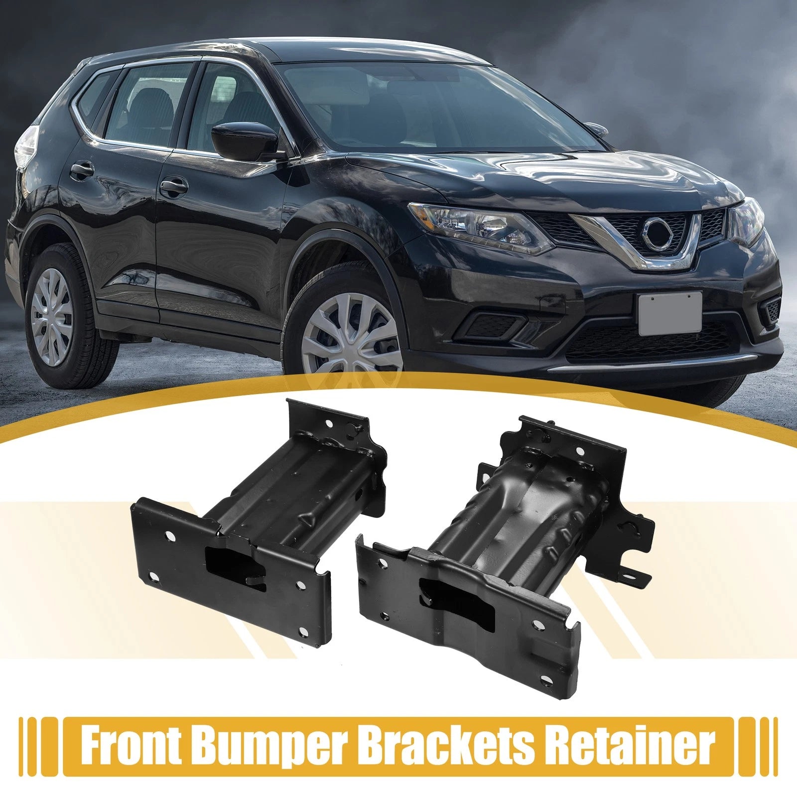 2X Front Bumper Mounting Support Bracket for Nissan Rogue (2014–2019)
