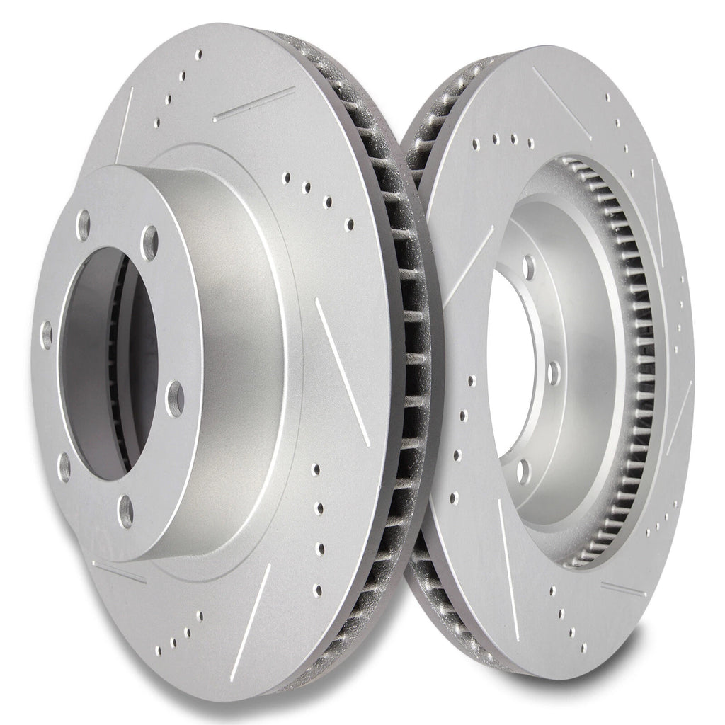 Front Brake Ceramic Pads and Rotors Kit for Toyota 4Runner, FJ Cruiser, Tacoma