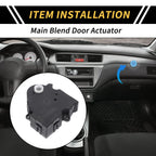 HVAC Air Door Actuator Heater Blend for Chevrolet Blazer (1992–1994) No.604103