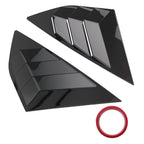 ABS Painted Louvers for Ford Focus MK3 Hatchback (2012–2018) Black