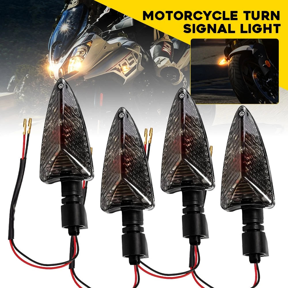Set of 4 Turn Signal Indicator Lights for Triumph Tiger 1050 Speed Triple (2008–2017) Smoke