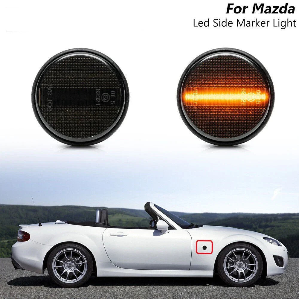 Front Side Marker Light LED Turn Signal for Mazda MX-5 Mk1 Mk2 Mk3 (1989–2015)