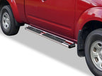 Chrome Nerf Bar Steps for Nissan Frontier Equator King Cab (2005–2026)