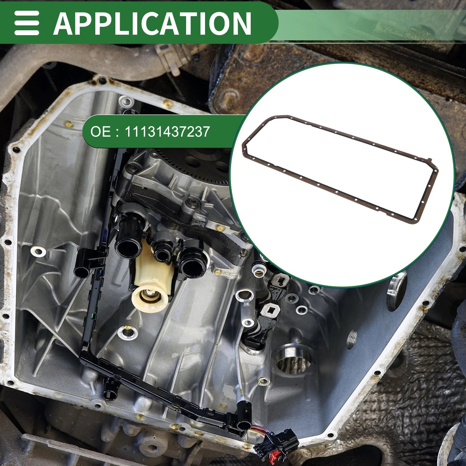 Oil Pan Gasket for BMW 323i 1998-2000, 328i 1996-2000 (11131437237)