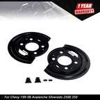 2X Brake Backing Plate Dust Shield for Chevy Avalanche Silverado (1999–2006)