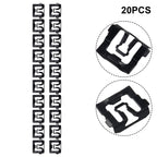 Set of 20 Windshield Trim Molding Clips for Ford (6493, C5ZZ6543413B)