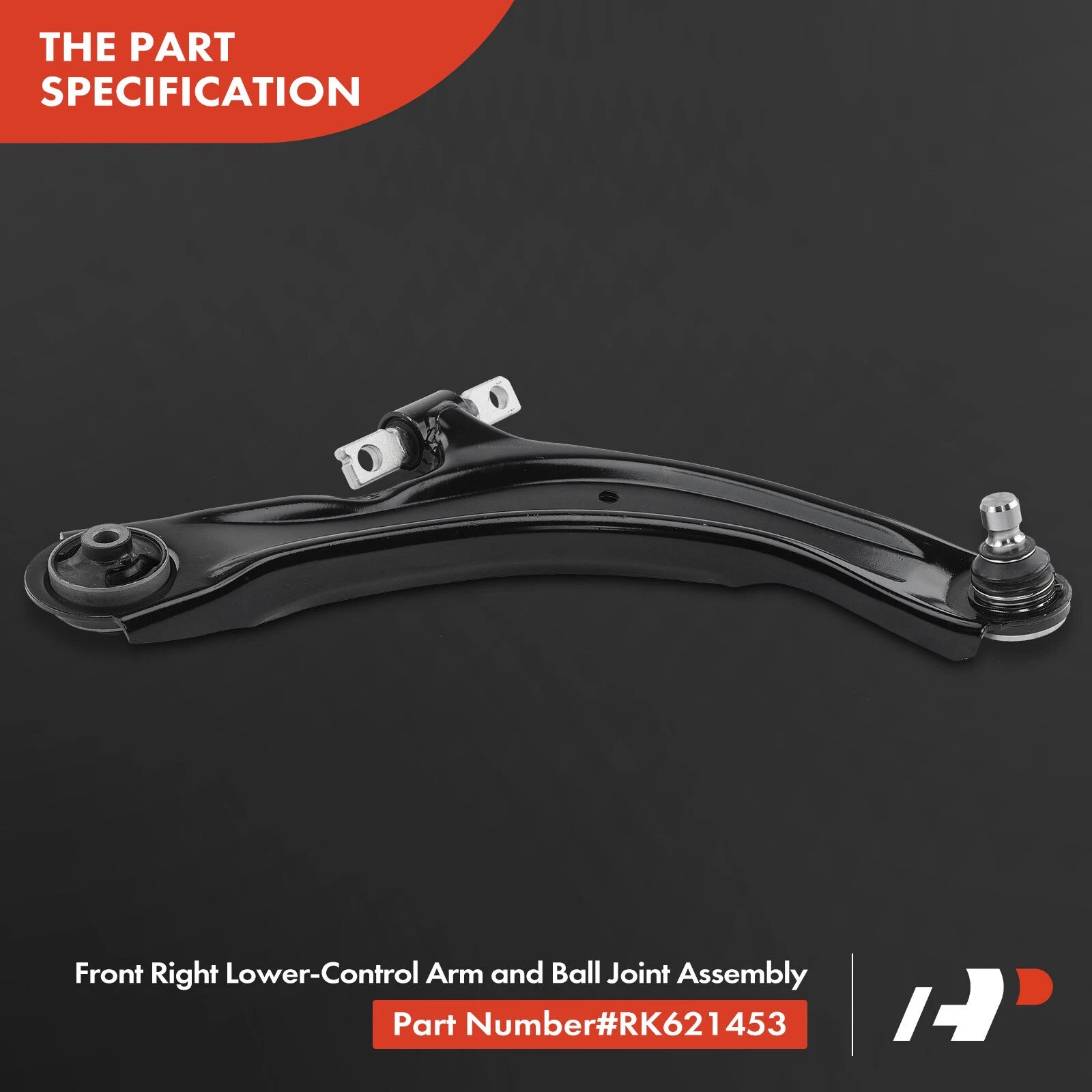 Front Right Lower Control Arm with Ball Joint for Nissan Rogue (2008-2013)