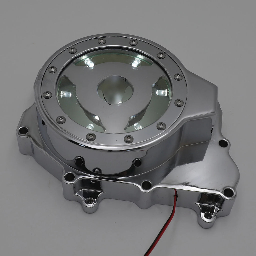 White LED Stator Engine Cover for Yamaha YZF-R6S (2006–2009) / YZF-R6 (2003–2006)