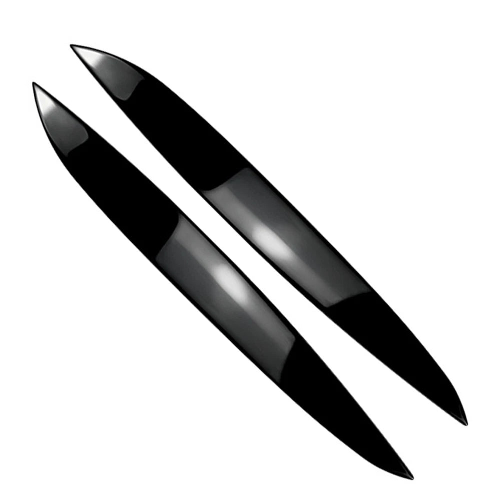 2X Headlight Eyebrow Eyelid Cover Trim for VW Golf MK4 (1997–2005) Gloss Black