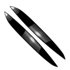 2X Headlight Eyebrow Eyelid Cover Trim for VW Golf MK4 (1997–2005) Gloss Black