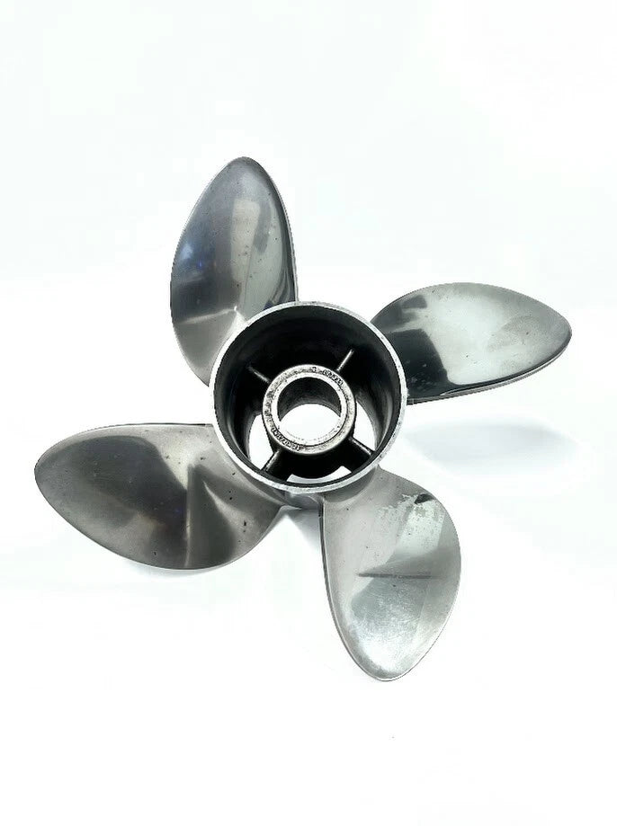 4X Evinrude Cyclone 14.5 x 21 LH Stainless Steel Propeller 177235