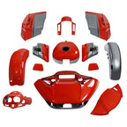 Fairings Body Kit for Harley CVO Road Glide (2015–2024) Pearl Red & Silver Gray