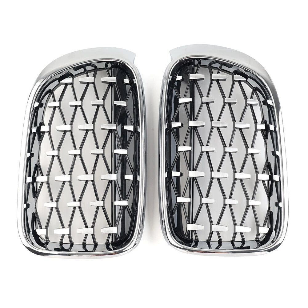 1 Pair Front Bumper Kidney Grille for BMW X3 F25 X4 F26 (2014–2017)