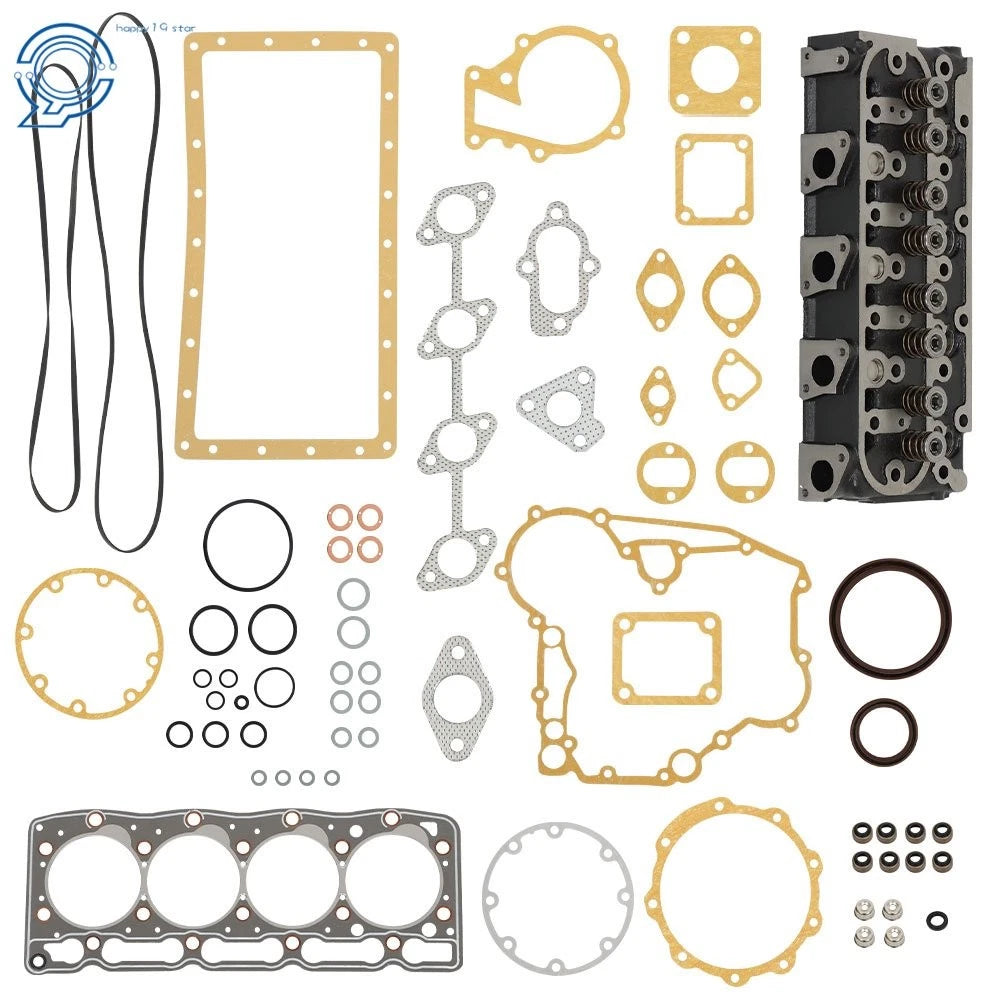 Complete Cylinder Head with Gasket Kit for Kubota Engine (V1505, V1505D, V1505T, V1505E)