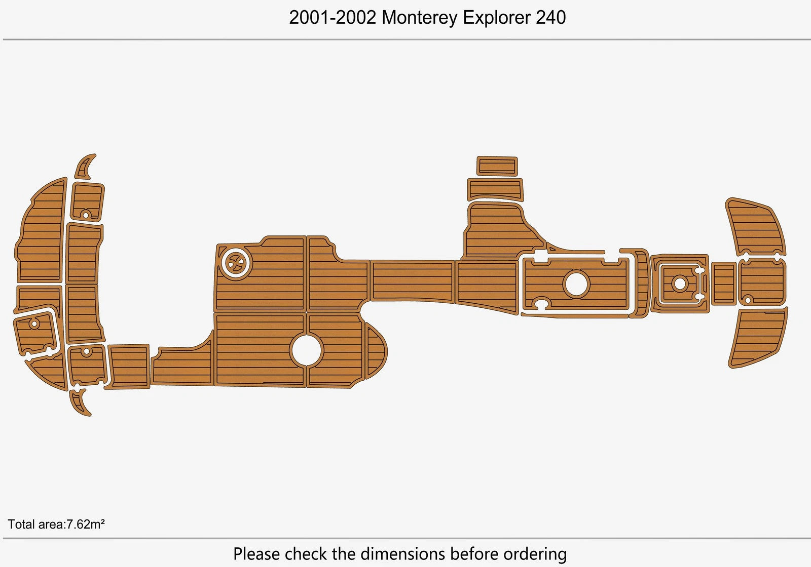 EVA Foam Flooring for Monterey Explorer 240 (2001)