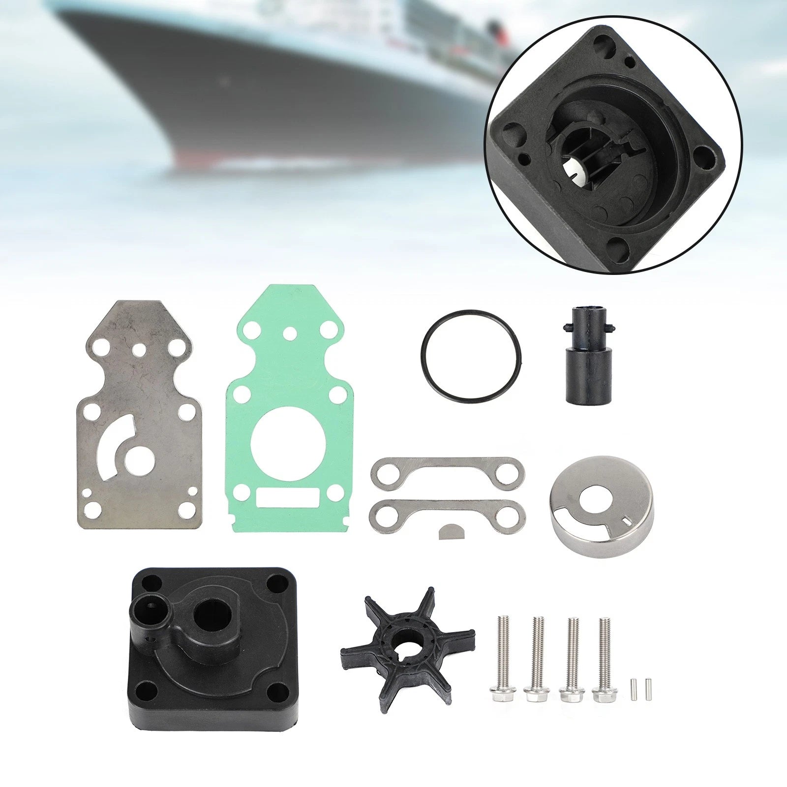 Water Pump Rebuild Kit for Yamaha 9.9 15HP (63V-W0078-02-00)