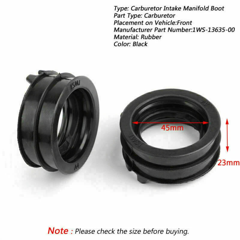 Rubber Throttle Body Intake Manifold Boot for Yamaha FZ07 MT-07 (2015–2017)