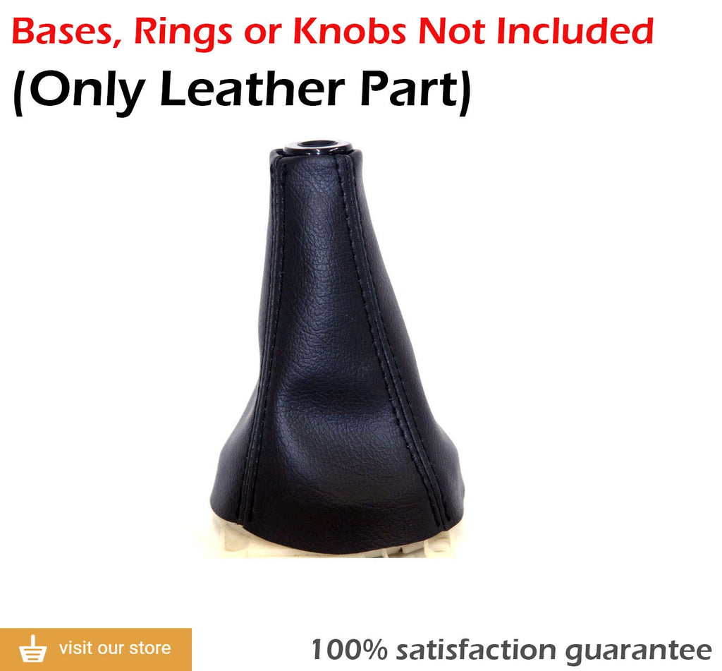 Manual Shift Boot for Mitsubishi Lancer (2002–2007) Black PVC Leather