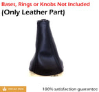 Manual Shift Boot for Mitsubishi Lancer (2002–2007) Black PVC Leather