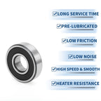 Deep Groove Ball Bearing 6305DDU for Scooter Skateboard Wheel (25x62x17mm)