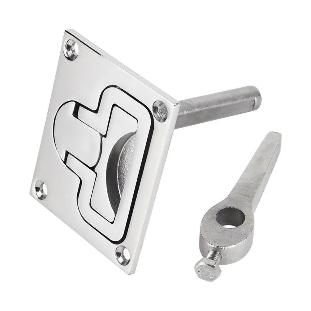 Marine Grade Square Floor Lock for Universal Applications (316 Stainless Steel)