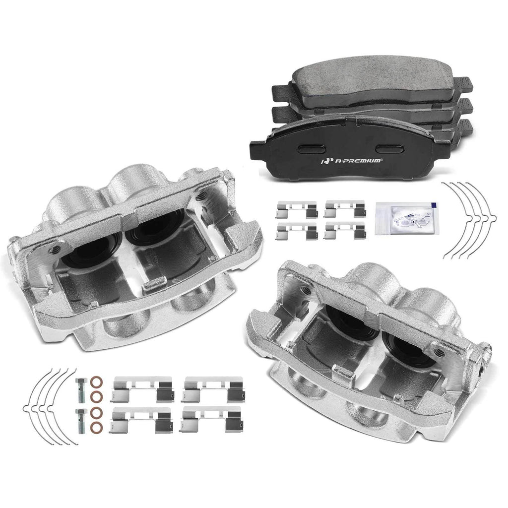 6x Front Brake Caliper & Ceramic Pads for Ford F-150