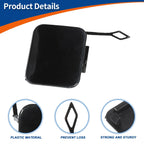 Rear Tow Hook Cover for BMW 525i 528i 530i 540i (No. 51128219075, Black)