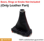 Automatic Shift Boot for Honda Civic (2016–2019) Red Stitch Leather Synthetic