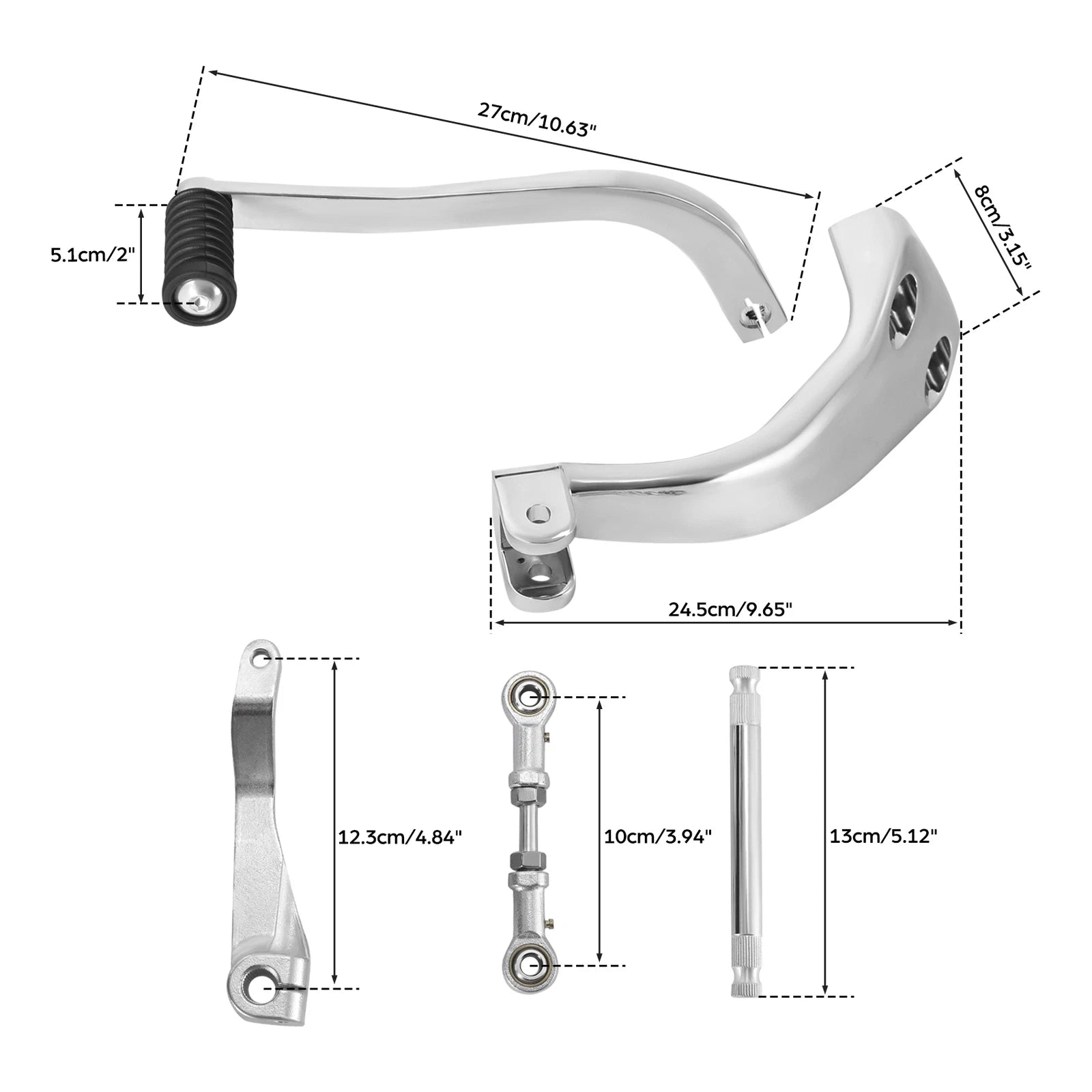 Mid Controls Shifter Side Set for Harley Softail Fat Bob Sport Glide (2018–2025)