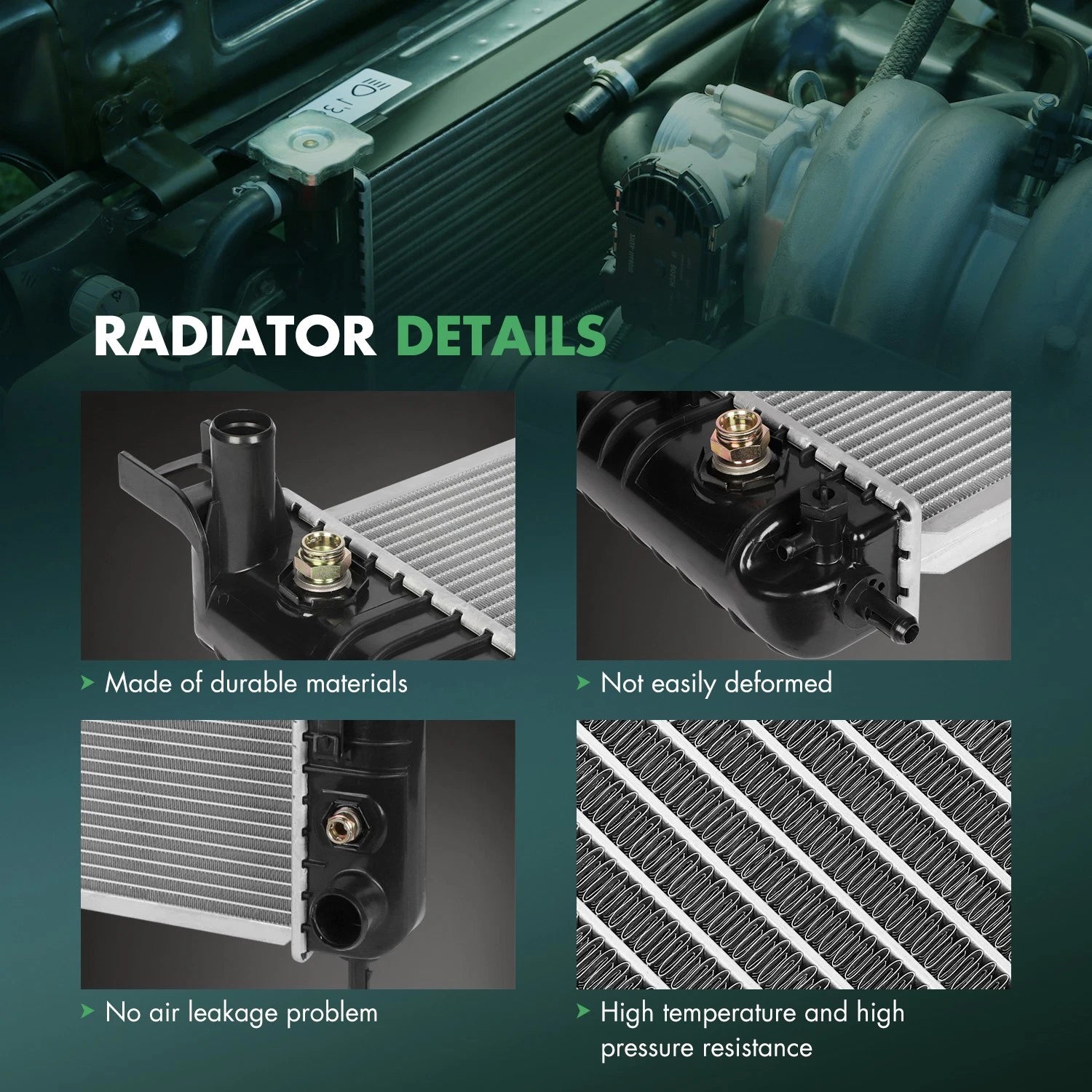 Radiator for Chevrolet Silverado 1500, GMC Yukon (1999–2014)