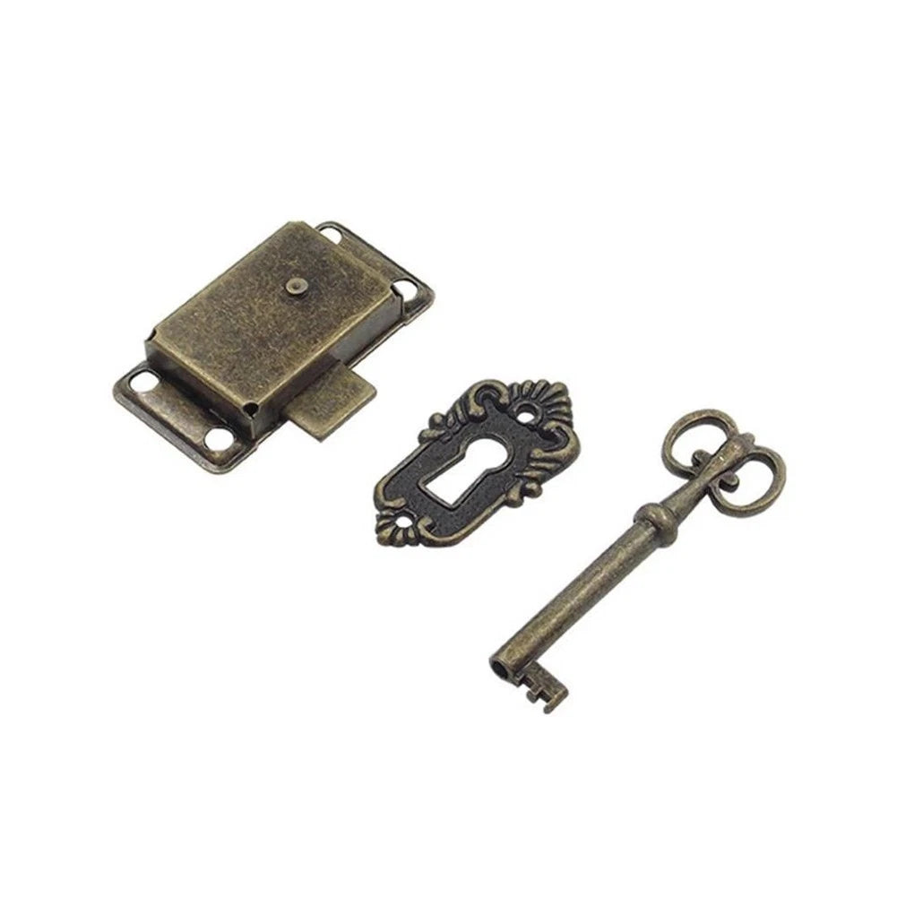 2X Cabinet Door Locks for Vintage Wooden Box, Jewellery Box