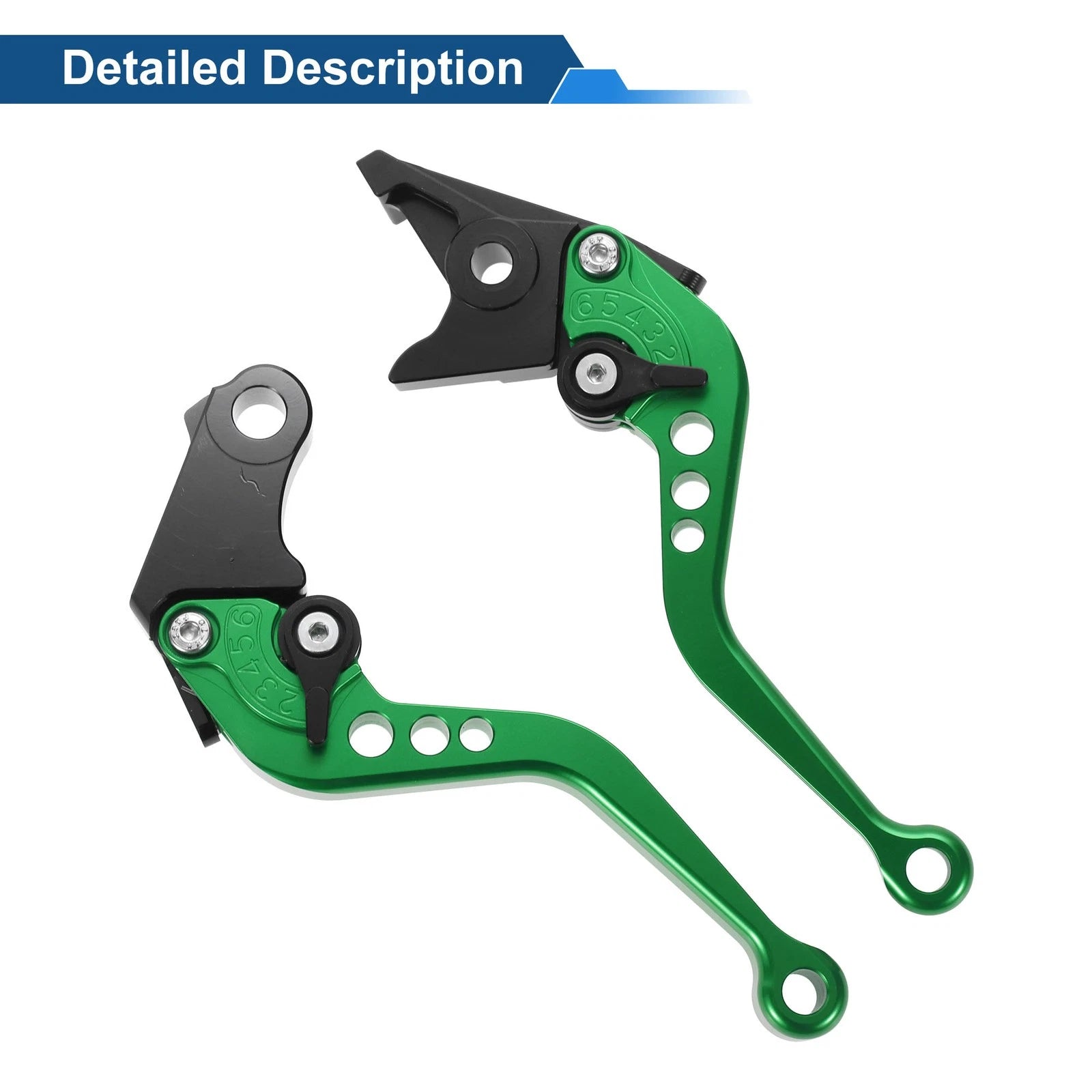 Long Brake Clutch Levers for Honda CB919 (2002–2007) Green 1 Pair