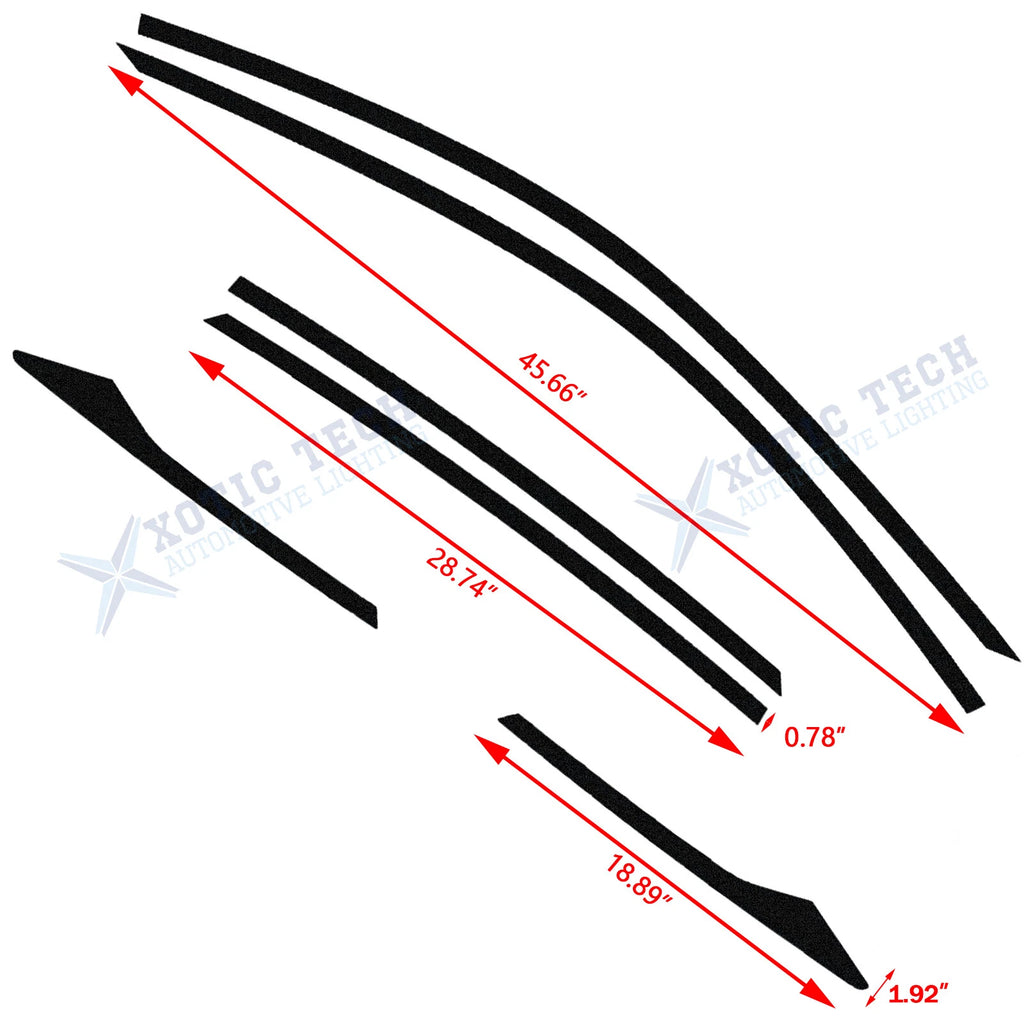 Blackout Window Vinyl Cover for Honda Civic (2016-2021)