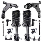 Set of 4 Front Strut Springs Control Arms Tie Rods for Toyota Corolla (1996–2002)