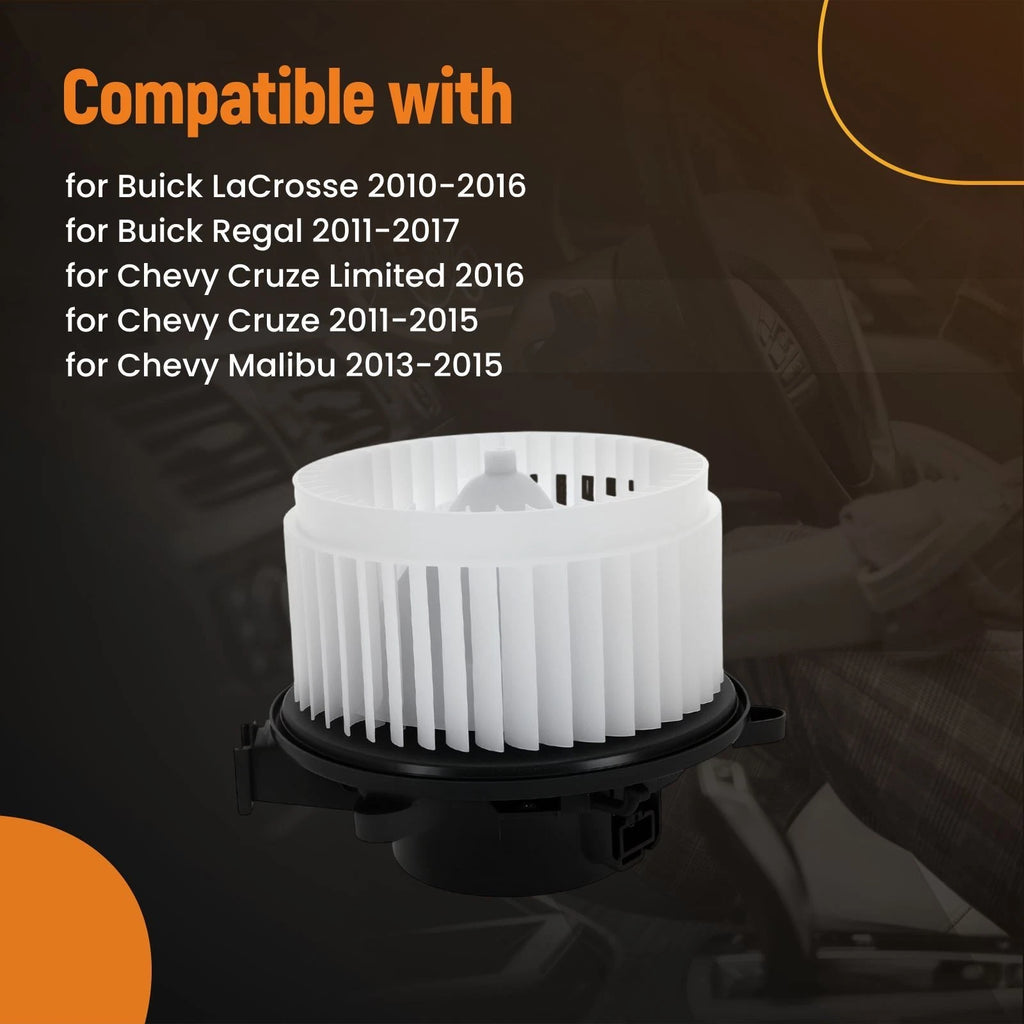 Heater Blower Motor for Chevy Cruze Malibu Buick Regal LaCrosse (2011–2016)