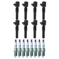Set of 8 Ignition Coils & NGK G-Power Spark Plugs for Escalade, Camaro, F-150 (V8)
