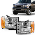 Pair Headlight Assembly for GMC Sierra 1500/2500HD/3500HD (2007–2013)