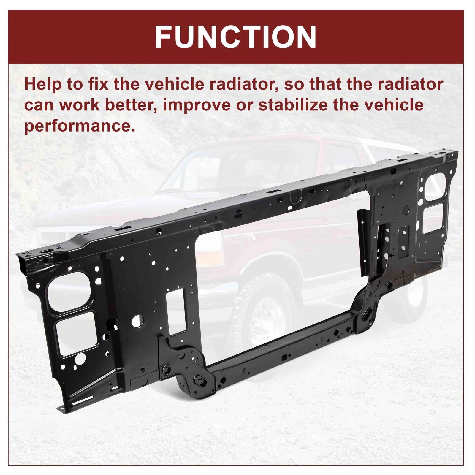 Radiator Support Core for Ford F-150 F-250 F-350 (1992–1997)