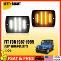 2X LED Turn Signal Lights for Jeep Wrangler YJ (1987–1995) Black