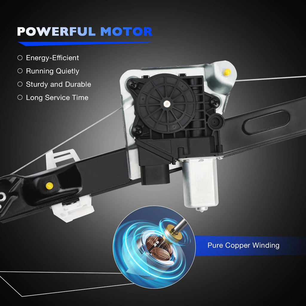 Window Regulator with Motor for BMW E90 E91 328i 335i 330i 335d M3 323i (2006-2013)