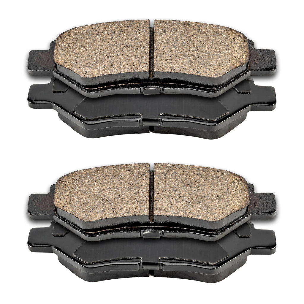 Rear Ceramic Brake Pads with Hardware for Cadillac CTS Chevy Camaro Saab 9-4X (2009–2016)