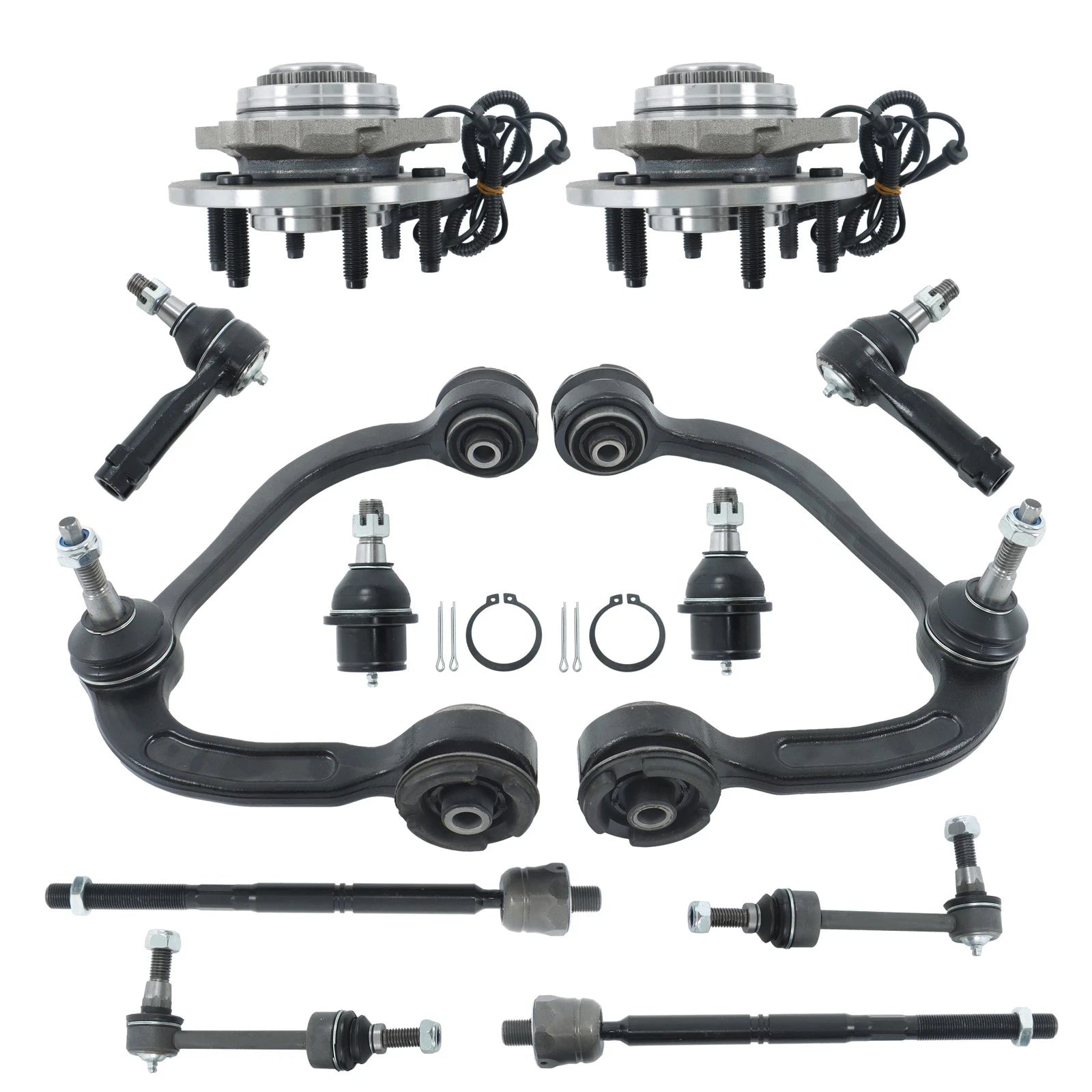 Set of 12 Control Arm Ball Joints & Tie Rod Ends for Ford F-150 (2004–2005)