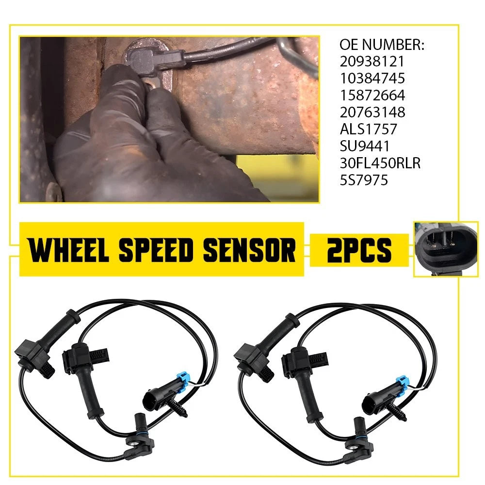 ABS Wheel Speed Sensor Set for Silverado 1500 & Sierra 1500 (H)
