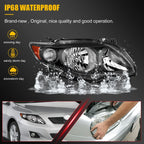Headlight Assembly for Toyota Corolla (2009–2010)