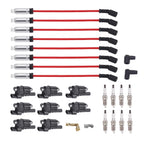 Set of 8 Ignition Coils and Spark Plugs for Chevy Silverado 1500 (2007–2013)