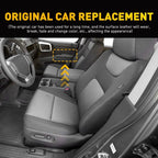2X Door Cover Armrest Pad for Honda Ridgeline (2006–2014) Gray EPY