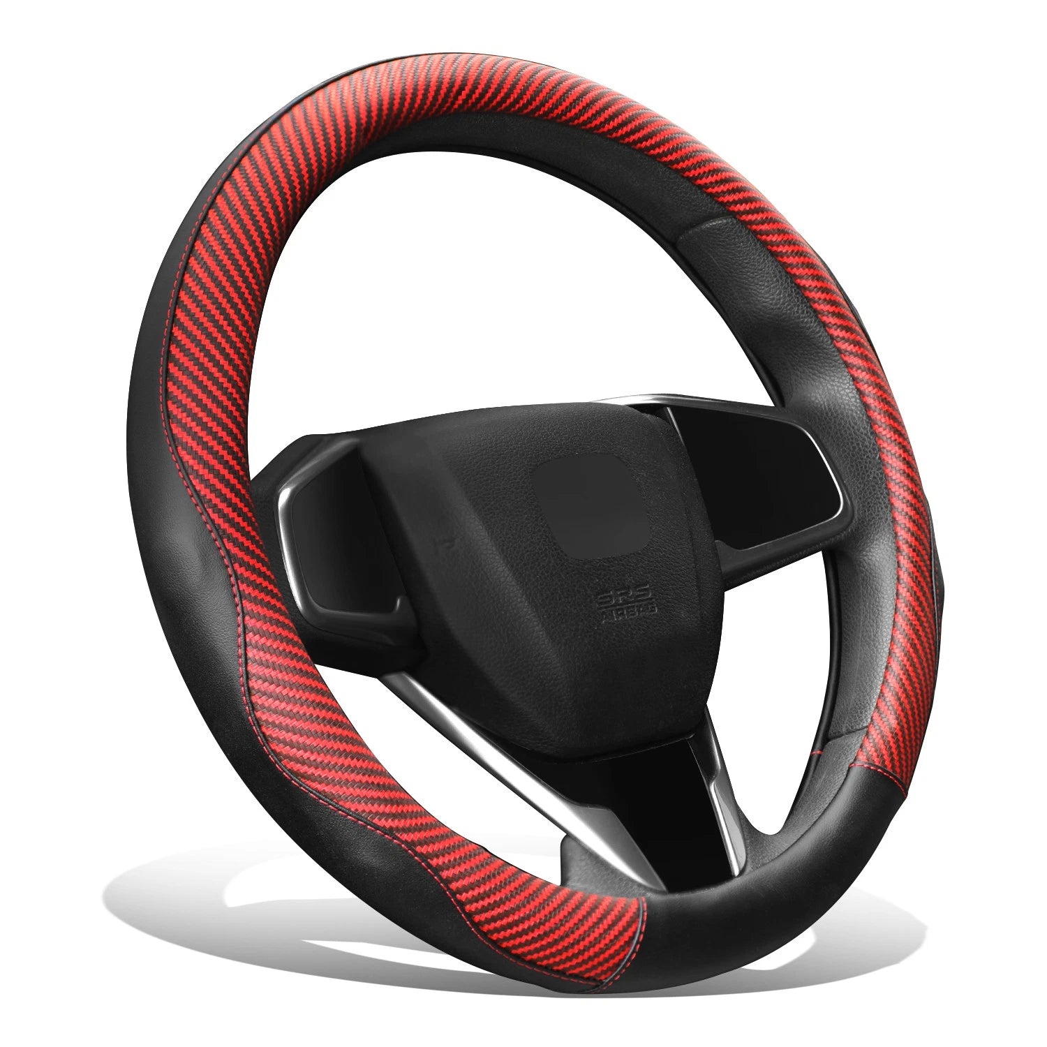 Steering Wheel Cover Insert for Universal Fit (14.5", Matte Carbon Fiber)