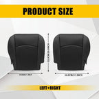 Set of 2 Leather Bottom Seat Covers for Dodge Ram Laramie