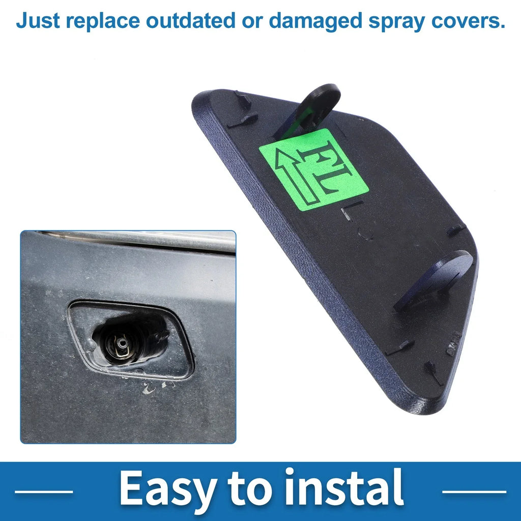 Washer Nozzle Cover Cap Front Left for BMW 528i (2011-2016) Dark Blue