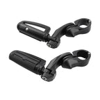 Matte Black 1 1/4'' 32mm Short Angled Highway Bar Pegs for Motorcycle